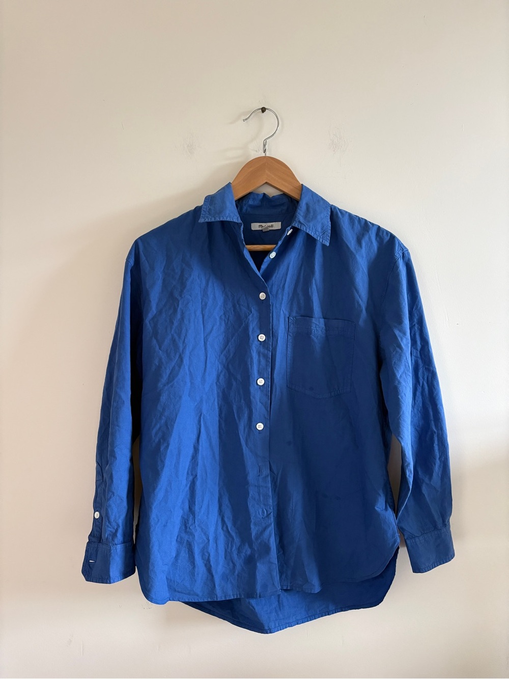 Blue madewell easy shirt S